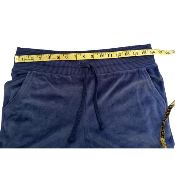 Aerie Womens Navy Velour Flared Lounge Pants Large - Picture 6 of 16